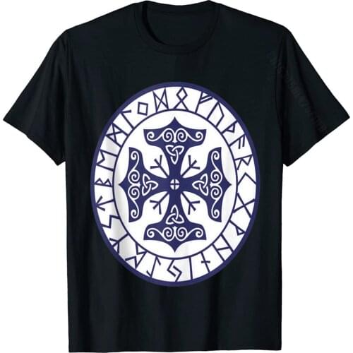 Vikings Symbol Norse Viking Style Gift For Vikings Lover Basic Top Funny Cotton Men Tops & Tees Casual Retro Top T-Shirts