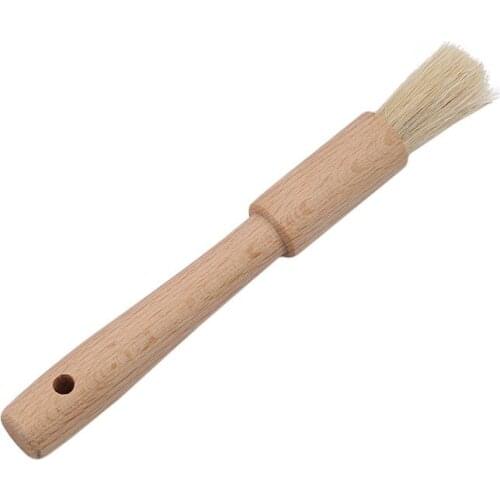 Useful Natural Wood Baking Oil Brush Honey Cream Bread Brush Kitchen BBQ Basting Brush Accessories Environmental Kitchen Tools