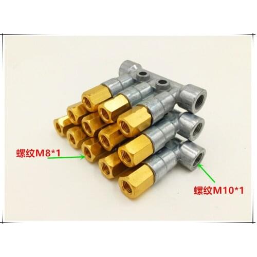 Positive displacement type oil distributor/adjustable oil distributor/oil drain lubrication fittings 2/3/4/5 position pipe