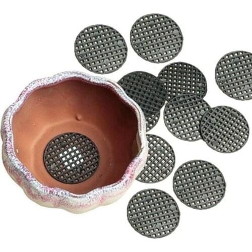 50Pcs Flower Pot Hole Mesh Pad, 2.5cm/4.5cm/7.5cm Diameter Round Bonsai Pot Bottom Grid Mat Mesh Drainage Netting Hole Screen