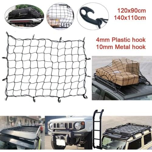 Car Trunk Mesh Net For Suzuki Jimny JB64 JB74 2018-2020 Car Truck Rooftop Rear Back Storage Organizer Cargo Net Luggage Carrier
