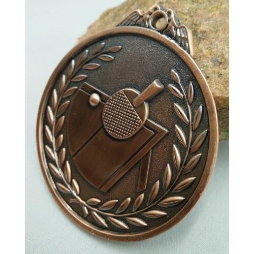 Sports medal gold Table Tennis School Sports Medal Gold Silver Bronze Movement Communication Ability/self-confidence Developing