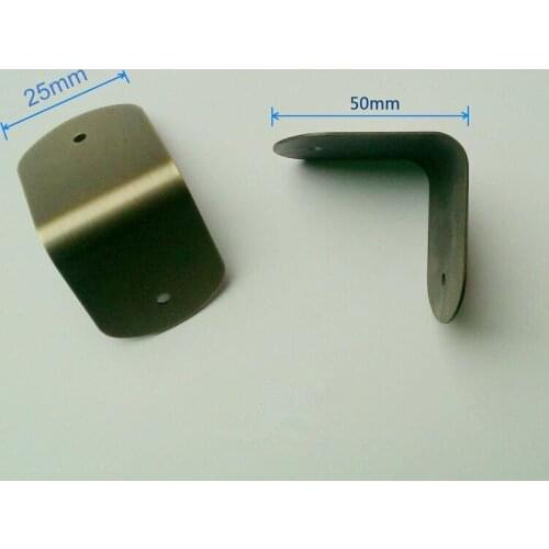 UNILOCKS 50 Pieces Antique Bronze Wooden Box Corner 50*50*25mm