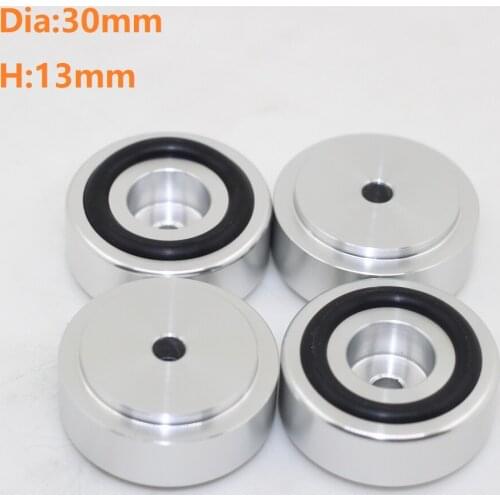 4 Piece 30mm* 13mm Audio Amplifier Foot Stand Shock Absorbing Foot Sound Box Shock Absorbing Foot Nail Computer Foot
