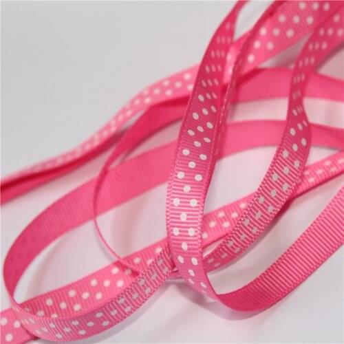3/8'' 9mm Dots grosgrain Ribbon Dotty spot gift Hair Ribbons Accessories DP09-580