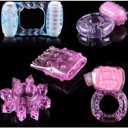5pcs/pack Silikon Penis Rings Cock Vibration Ring Cockrings Vibration Ring for Penis Sex Product for Male