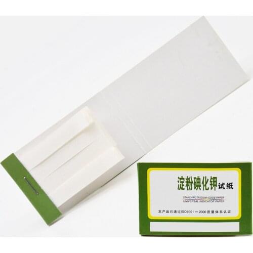 80 Strips Starch Potassium Iodide Test Paper Chemical Laboratory Test Strips Supplies