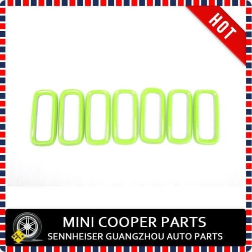Brand New ABS Material UV Protected Mini Ray Style Green Color Front Grill Cover For Renegade (7 Pcs/Set)