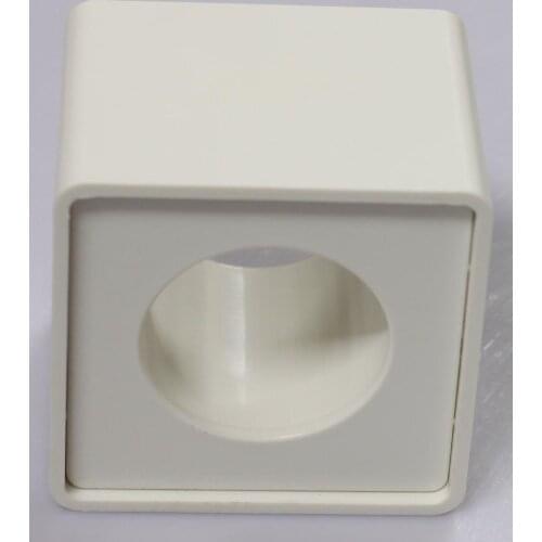 White Mic Interview ABS Logo Flag Cube Square Station 4 Sided Break Resistant