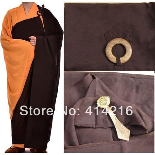Buddhist Monk Wooden plastic hooks manyi suits lay clothing robes lay Bodhisattva precepts mann garment unisex famous brand