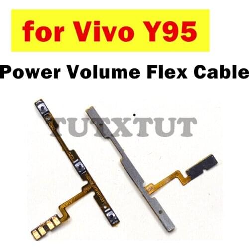 For Vivo Y95 Power Volume Flex Cable ON OFF Side Button Switch Flex Cable Replacement Repair Spare Parts