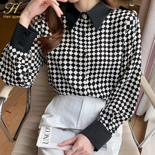 H Han Queen Womens Black Shirts