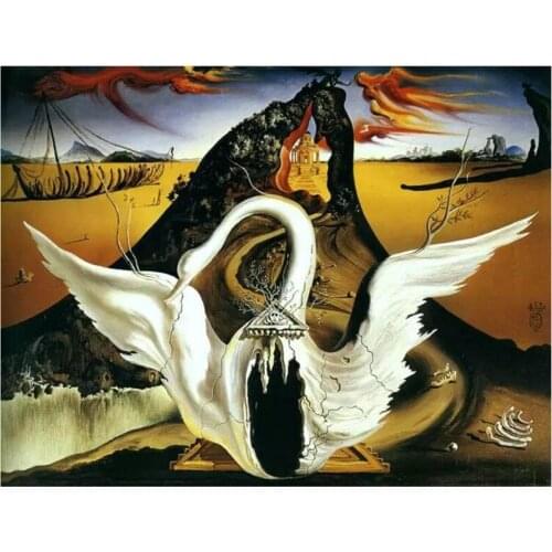 2021 New 5D DIY Full Round Diamond Painting Salvador Dali Famous Paintings Cross Stitch 3D Embroidery Rhinestone Home Decor Y481