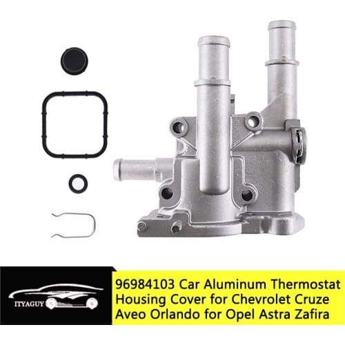 25192228 96984103 55578419 Engine Coolant Thermostat Housing for Chevrolet Chevy Cruze Aveo Orlando for Opel Astra Zafira Signum