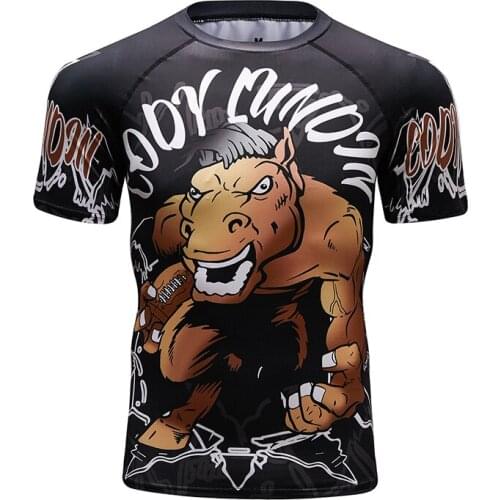 Summer Men And Women Sport T-shirt Cartoons Tyrannosaurus Printing Tshirts O-neck Short Sleeved Fashion Mens Tight Jerseys