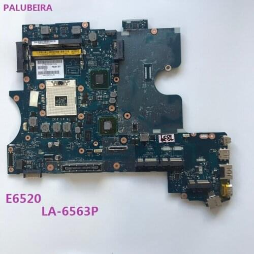 PALUBEIRA Laptop Motherboard FOR DELL Latitude E6520 Laptop Motherboard GXMFX 0GXMFX CN-0GXMFX PAL61 LA-6563P DDR3