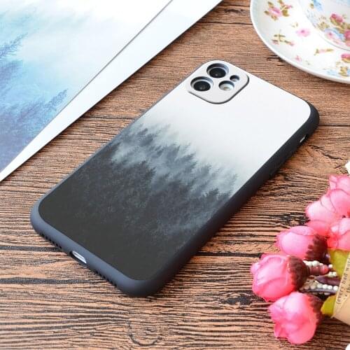 For iPhone High And Low Print Soft Matt Apple iPhone Case