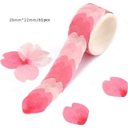 Cherry Blossom Washi Tape Petal Stickers Resin Jewelry Scrapbooking DIY Crafts