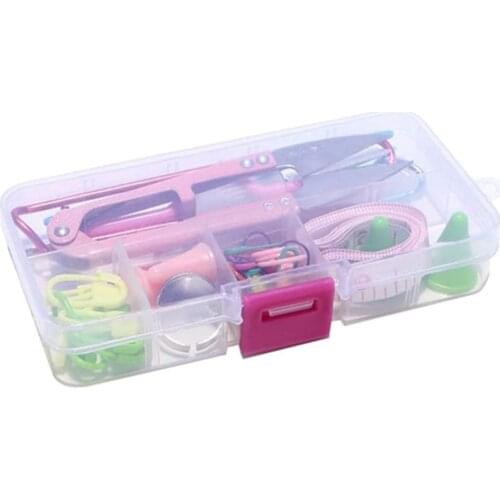 New Basic Knitting Tools Accessories Supplies With Case Knit Kit Lots AA7785