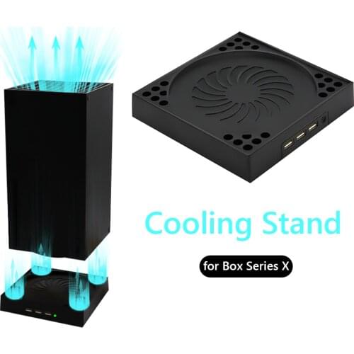 Game Console Cooling Fan Stand 3 Speed Adjustable Mount Bracket Holder Dock Base Cradle for Xbox Series X