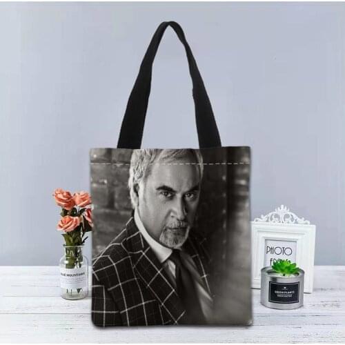 Valeriy Meladze Handbag Foldable Shopping Bag Reusable Eco Large Unisex Canvas Fabric Shoulder Bags Tote Grocery Cloth 0603