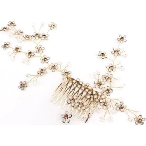 Tiaras Hairpin Accessories Bridal Hair Comb Ladies Headdress Jewelry For Wedding Jewelry Crown