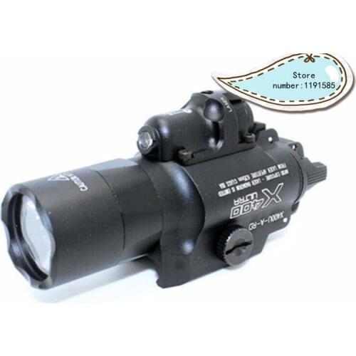 X400U ULTRA LED Flashlight Tactical Light Weapon Handgun Light With Red Laser Sight For Pistol for Hunting