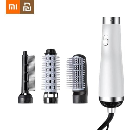 Xiaomi YOUPIN Hot Air Brushes Hair Dryer 3 In 1 Ionic Brush Volumizer Hair Straightener Comb Curler Hairdryer Brush for Hair MI