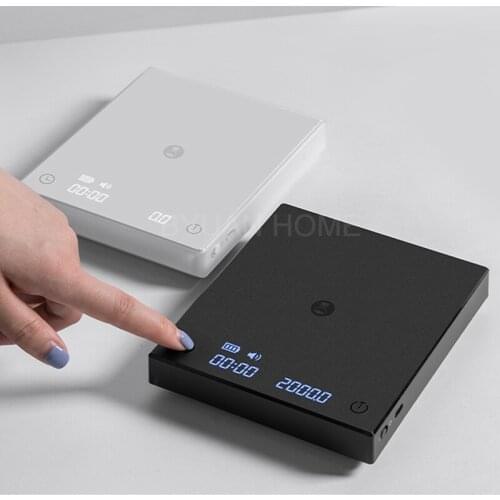 1pc New touchable Tse005 scale electric coffee maker set coffee beans weighing timing electronic scale