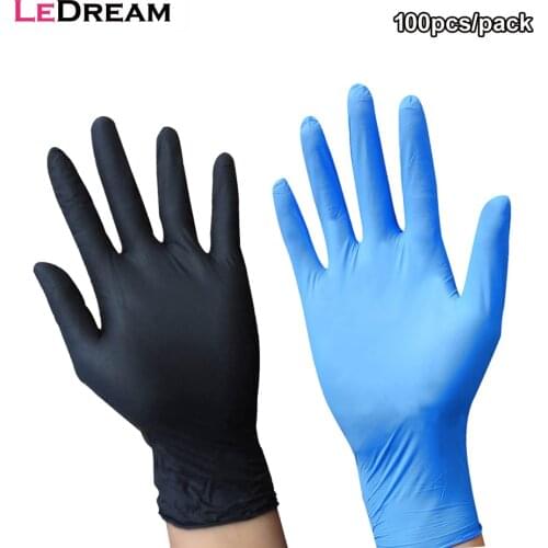 100pcs/pack Tattoo Gloves Disposable Durable Waterproof Tattoo Latex Nitrile Gloves For Tattoo Art Supplies Accessories S M L