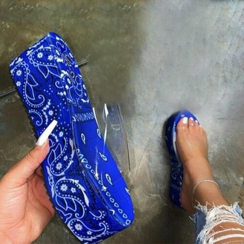 2020 Summer Woman Slippers Women Flat Platform Female Transparent Casual Shoes Ladies Non-Slip Womens Beach Footwear Plus Szie