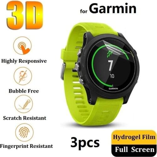 3D Full Screen Protector for Garmin Forerunner 935 945 745 735 645 630 620 245 235 230 225 220 (Not Glass) Film Foil Hydrogel