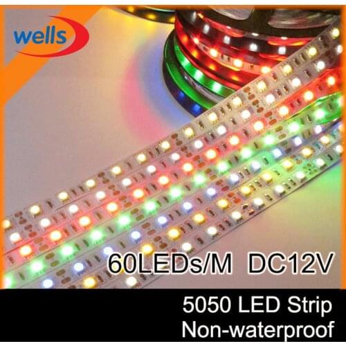5m 5630 5050 3528 SMD Non-Waterproof White/Warm White/RGB LED Strip Light DC12V 150leds/300leds IP20