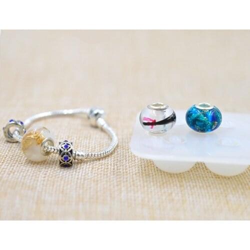 5MM Transparent Mold Beads Pendant Clear Mold DIY Bracelet Tool Hand Craft Jewelry Making Mould Resin Molds For Jewelry