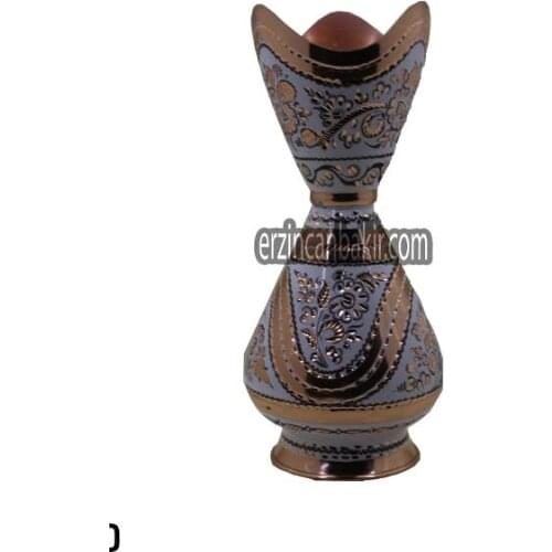 Anatolian turkish ottoman vase engraved 100 copper Hand İŞlemesi vazo VZ-110