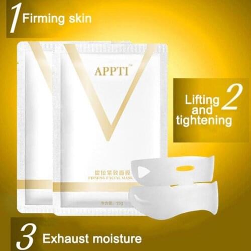 Free Ship V Face Lifting Wrapped Masks V-Shaped Slimming Thin Face Mask V Bandage Mask Skin Treatment Double Lift Peel-off Chin