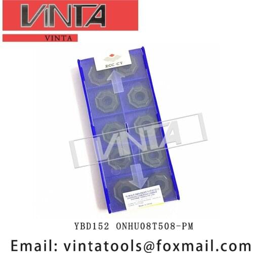 Free shipping high quality 10pcs/lots YBD152 YBM253 YBC302 ONHU08T508-PM cnc carbide milling inserts cutting blade tools