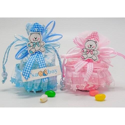 Creative Candy Box Fruit Basket Baby Shower Favors Boxes and Bags Souvenirs Wedding Decoration Gifts for Guests