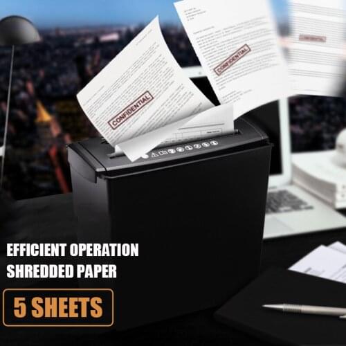Leisheng A606b Paper Shredder Small Mini Office Paper Shredder Household Electric Strip Paper Shredder Business Office shredder