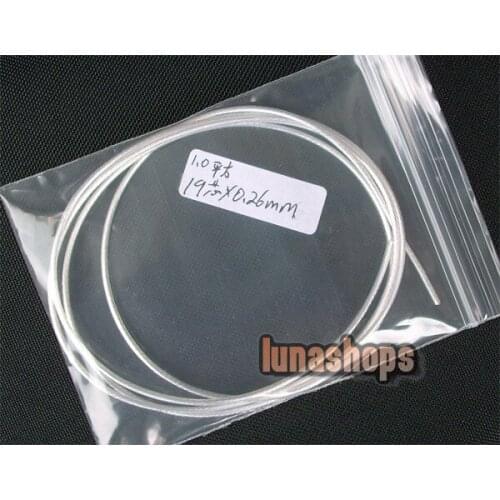 LN002028 100cm Acrolink Silver Plated OCC Signal Wire Cable 19 Pins 0.26mm For DIY Hifi