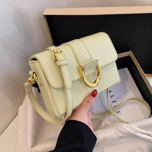 Small PU Leather Crossbody Bags For Women 2021 Shoulder Bag Ladies Simple Female Branded Trend Luxury Handbags And Purses Sac