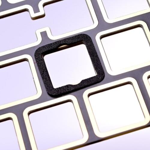 Mechanical keyboard shaft pad single shaft foam material inter shaft pad positioning plate foot pad