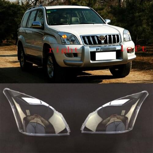 For Toyota Land Cruiser Prado FJ120 2003-2009 Headlight Head Light Lamp-Outer Cover Lens Car Styling Accessories