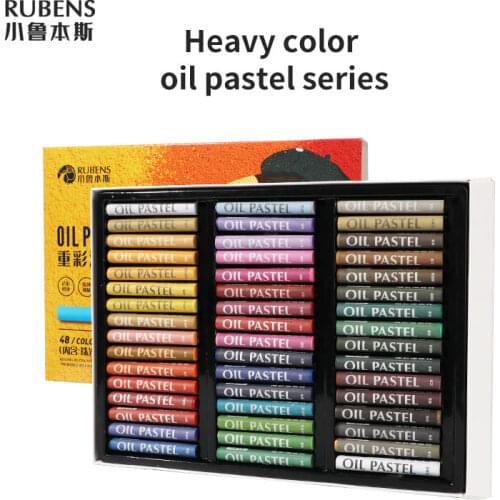 Paul Rubens Oil Pastel 12/18/24/36/48 Vibrant Colors Set for Kids Soft Easy To Use Safe and Non-toxic Children School Supplies