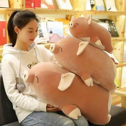 Plush Toy Cute Pig Sleeping Pillow Soft Body Birthday Gift Stuffed Pig Doll Stuffed Animals