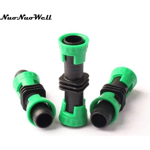 10pcs NuoNuoWell 16mm Straight Drip Tape Connector for Garden Greenhouse Micro Drip Irrigation Hose Pipe Fittings Connector