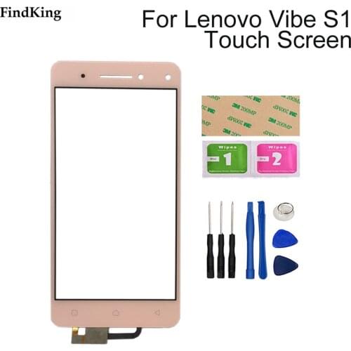 Mobile Touch Screen For Lenovo Vibe S1 Touch Sensor Panel Front Outer Glass Digitizer Repair Parts Tools