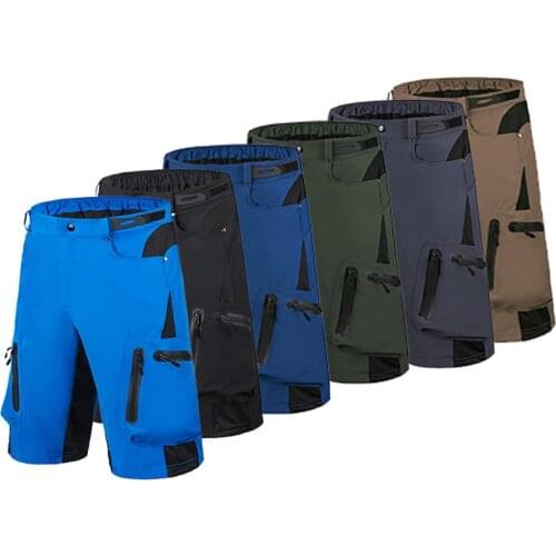 Mens Padded Baggy Bike Shorts Breathable Outdoor Sports MTB Cycling Trousers Waterproof Quick Dry Bicycle Riding Loose Fit Pant