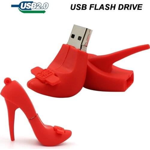 USB Flash Pendrive USB 64GB Flash Drive 32GB 16GB 8GB 4GB Pen Drive Fashion High Heel USB Stick Gift Memoria flash disk cel usb