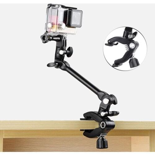 10 Inch Adjustable Magic Arm Guitar Clip Super Clamp for Go Pro Hero 9 8 7 6 Yi 4K SJCAM Eken GoPro DJI Action Camera Accessory